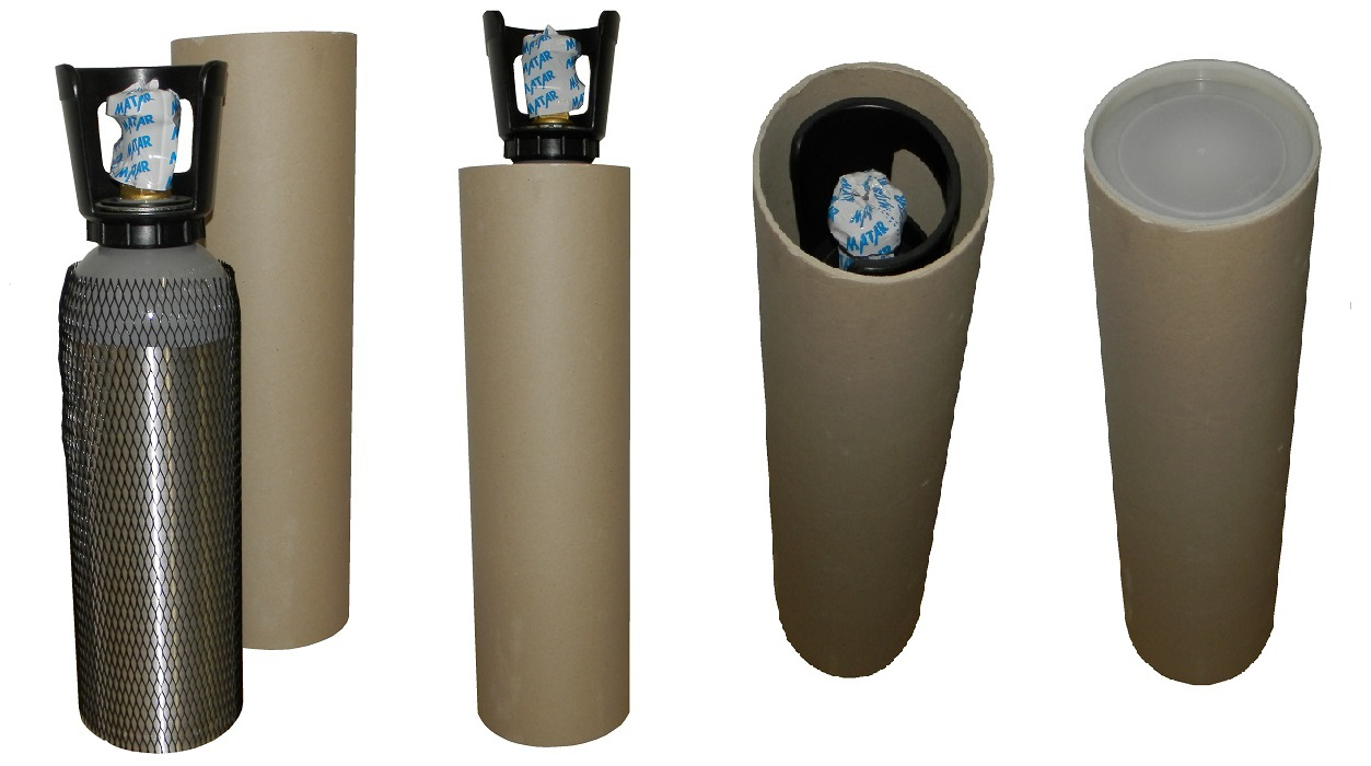 imballo bombola alluminio CO2